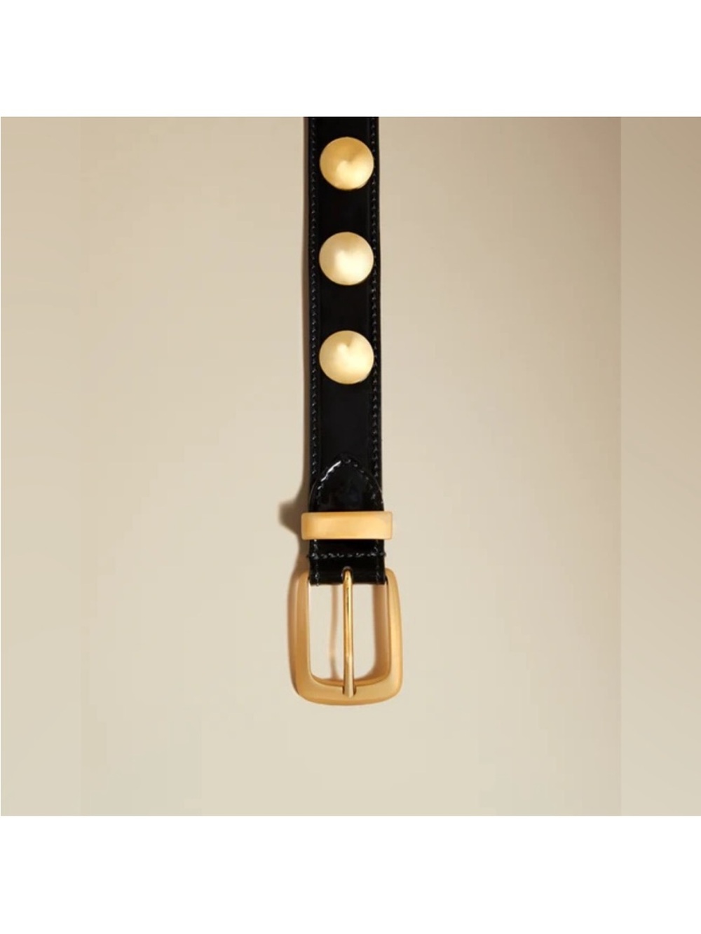 Khaite Benny Belt with Gold Studs - Picture 2 of 5